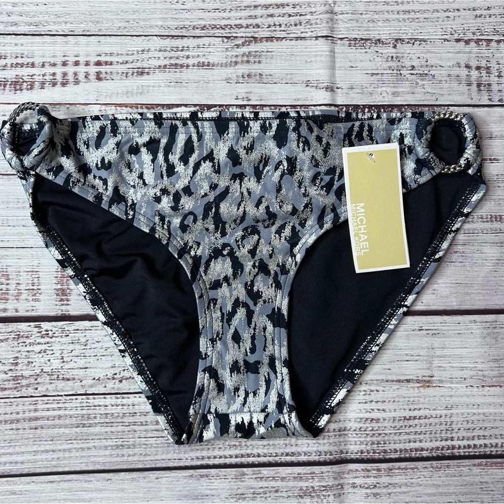Michael Kors Metallic Bikini Swim Bottom
